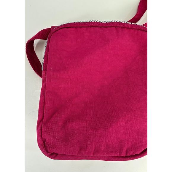 Kipling El Dorado Crossbody Travel Bag Organizer Very Berry Magenta W/ Monkey - Picture 5 of 14